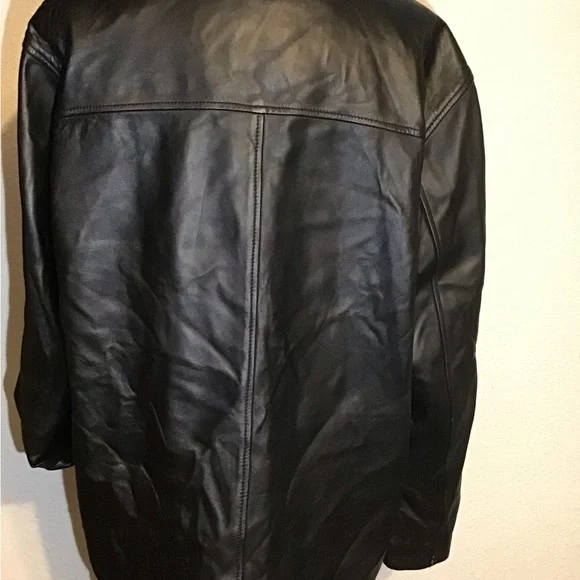 Rosleen black leather jacket size XL